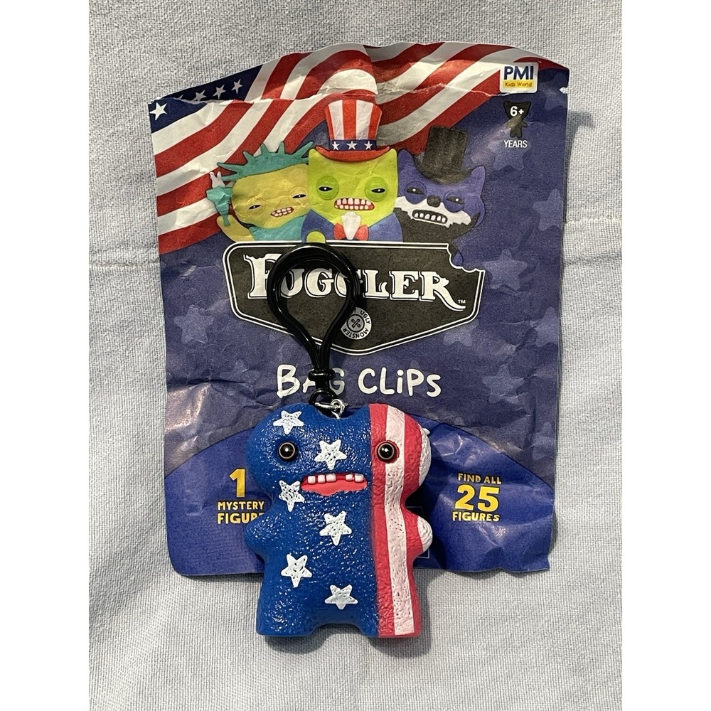 NEW Open Bag Fuggler Bag Clips - 250 Years of Fuggtastic USA - Stars & Stripes